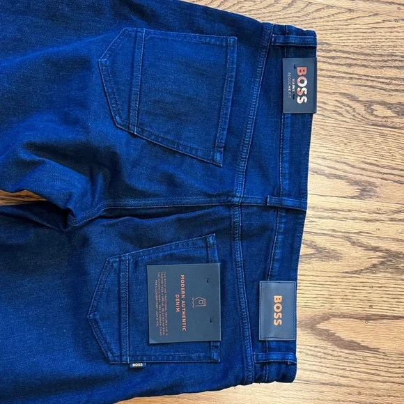 Boss Men's Dark Blue Jeans